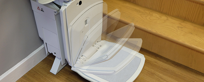 piega sottile di sicurezza per montascale